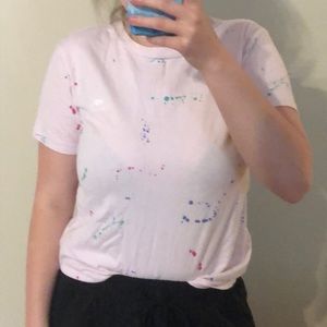 Splattered roots tee